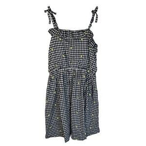 Crewcuts Gingham Lemon Embroidered Dress 10‎